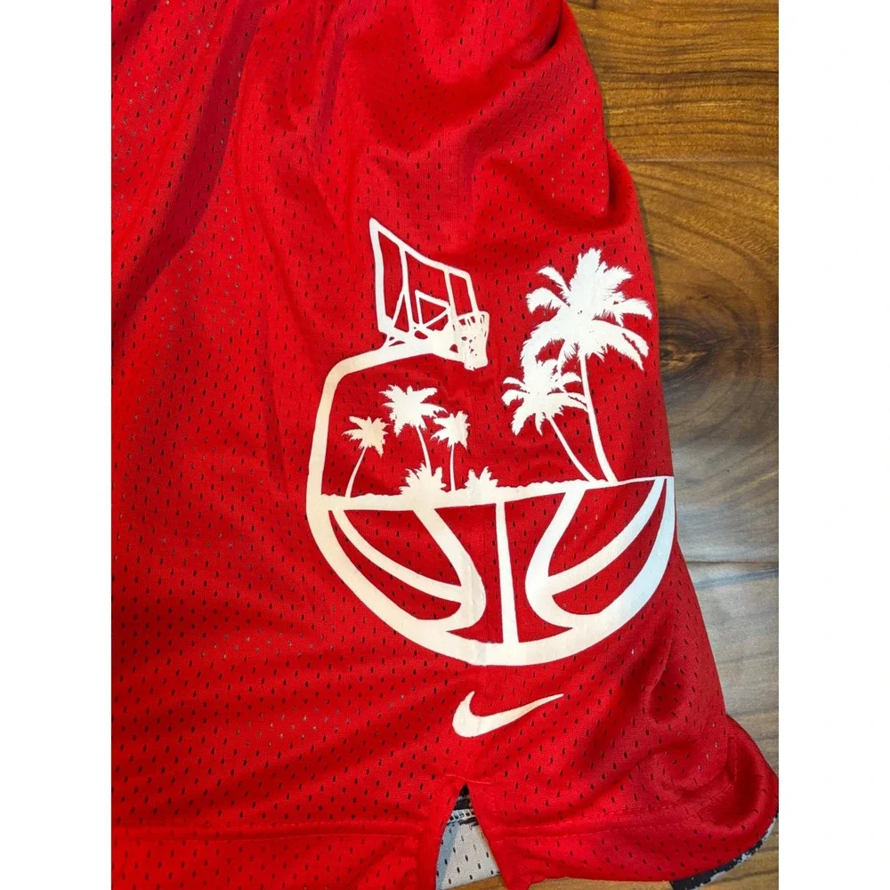 Nike Basketball Shorts Mens XL Black Red Reversible DV9607-010